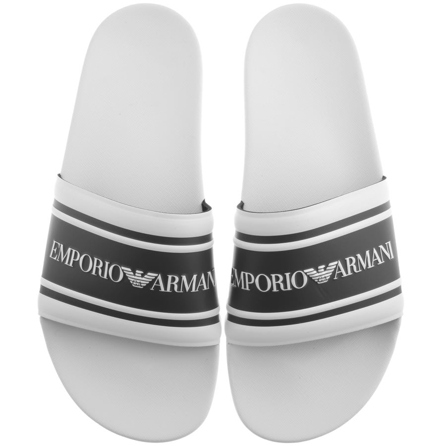 Alternative Image for ProductEmporio Armani Logo Sliders White1